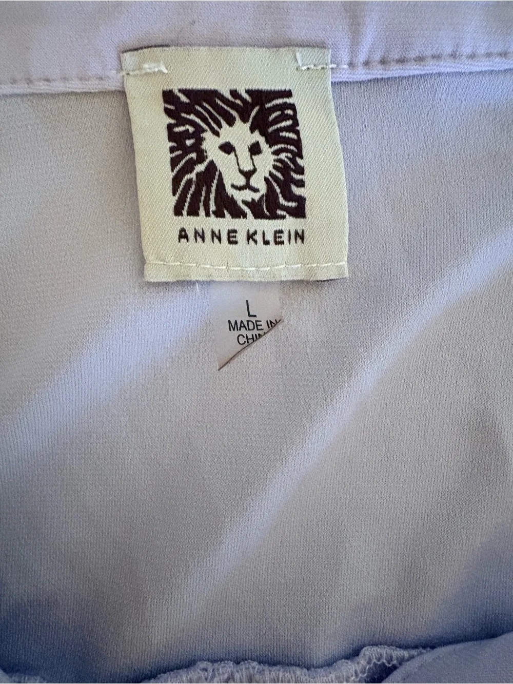 Anne Klein Lavender Sleeveless Zip & Pocket Blouse Boho Preppy Designer Layering